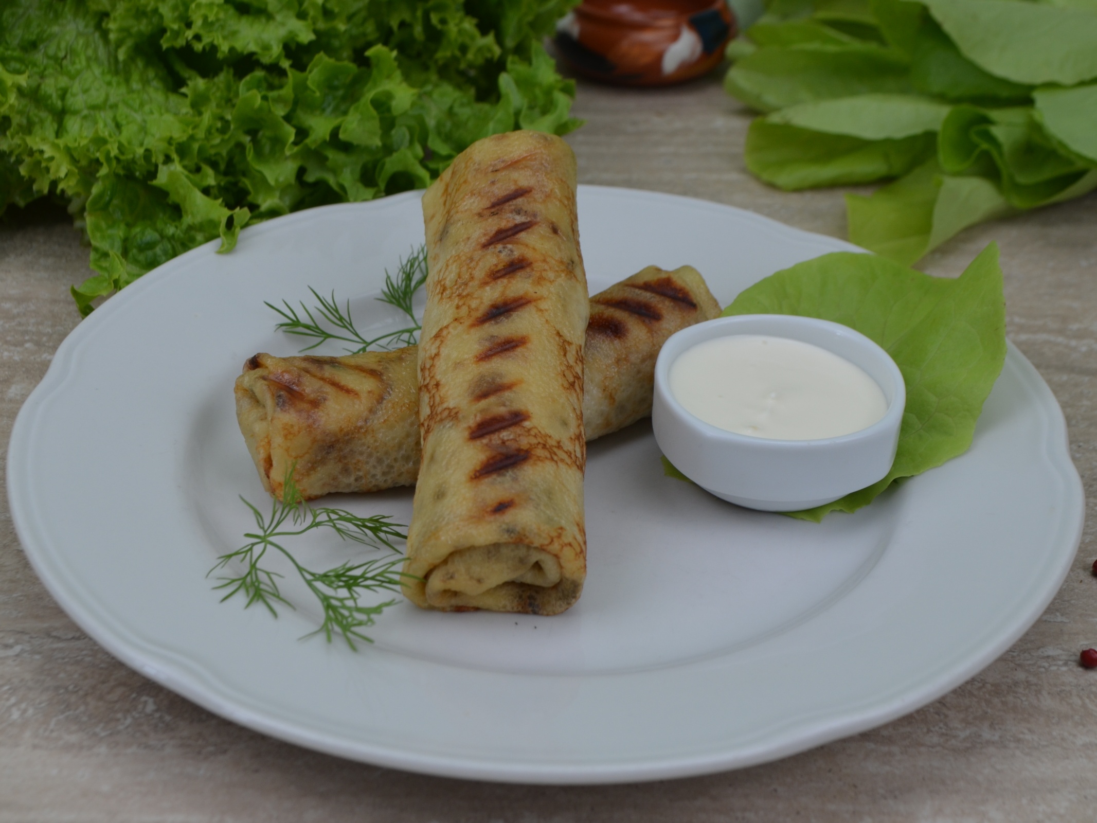 Блинчики фаршированные мясные
