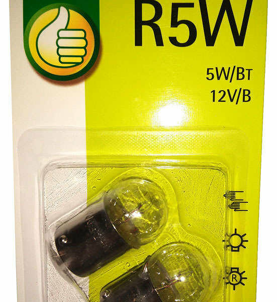 Лампа автомобильная R5W 2 шт ТМ Auchan (Ашан)