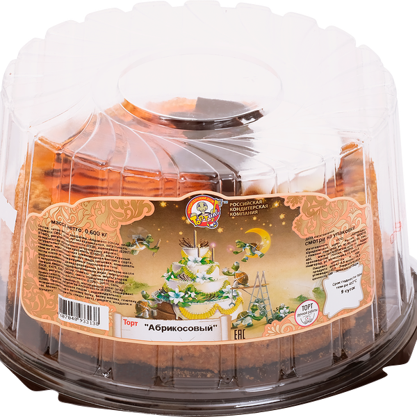Торт КД ТОРТИЛЫ Абрикосовый, 600г