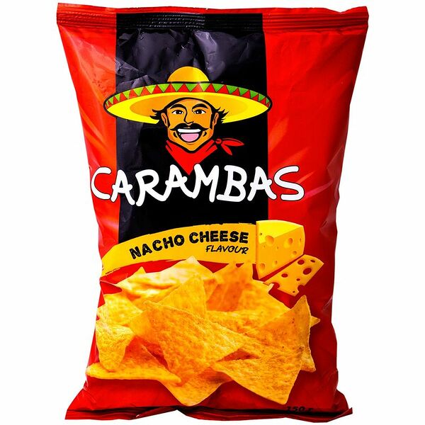Чипсы кукурузные Carambas сыр, 150г