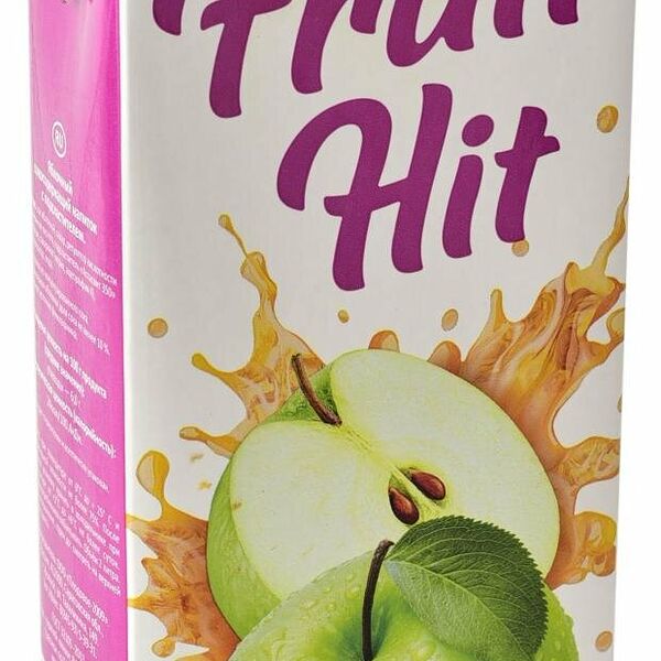 Напиток сокосодержащий Fruit hit яблочный 2 л