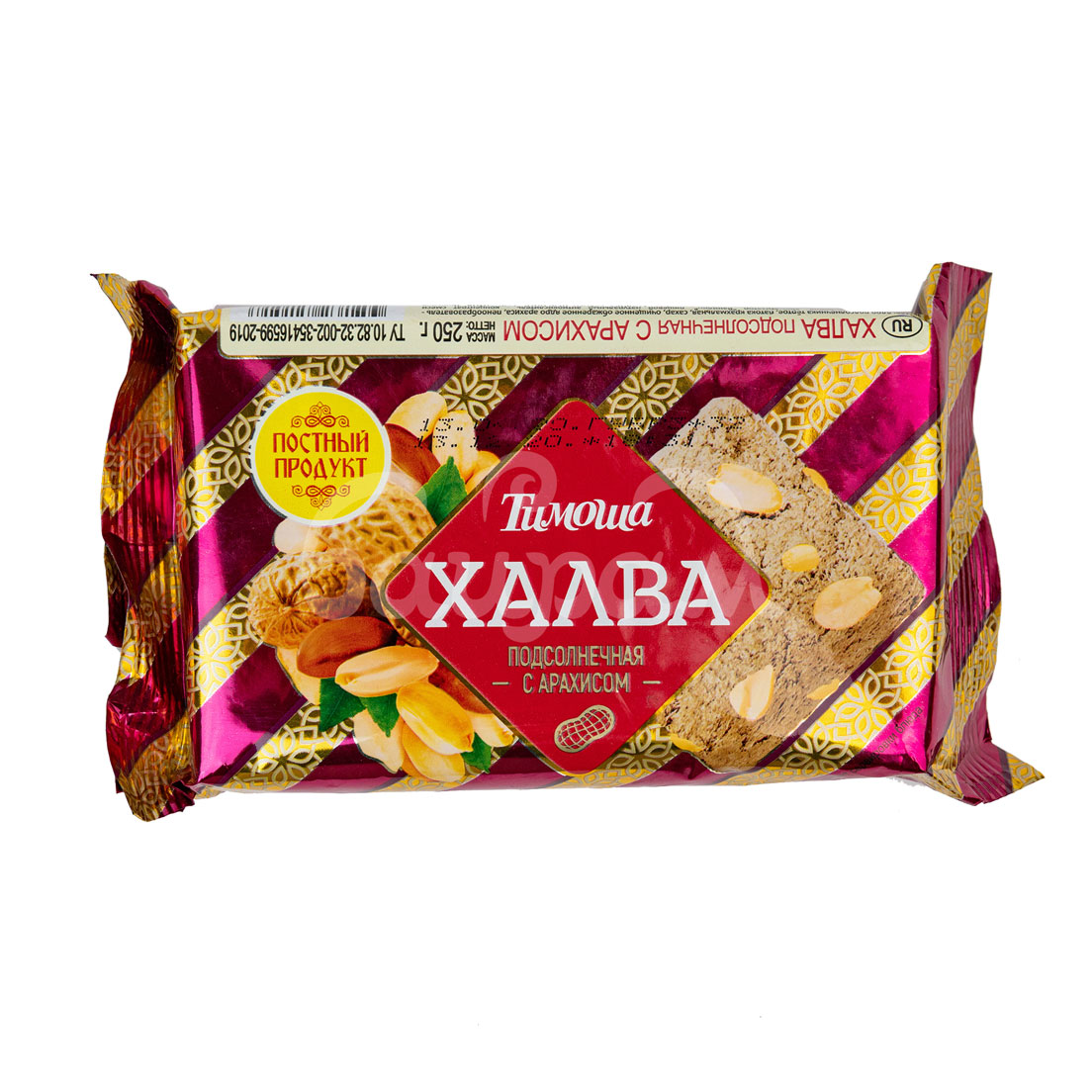

Халва Тимоша Подсолнечная с арахисом 250 г