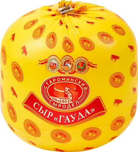 Сыр полутвердый Староминский сыродел Гауда 45% вес
