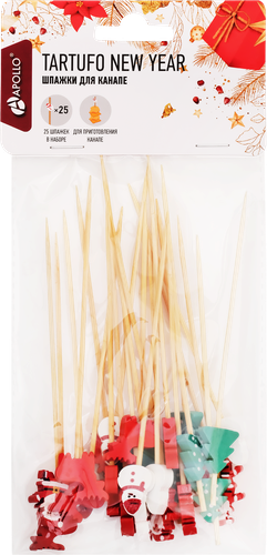 

Шпажки для канапе APOLLO Tartufo New Year, Арт.TAR-12, 25шт