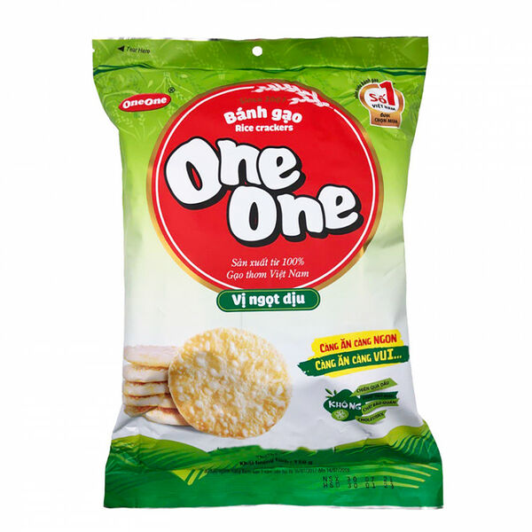 Печенье рисовое со сладким вкусом One One, 150 г