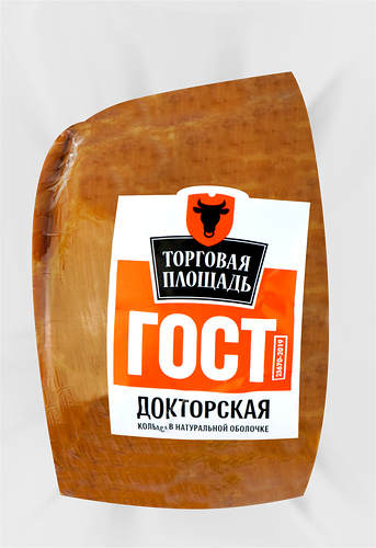 Колбаса Торговая площадь Докторская синюга порционная вес до 600 г