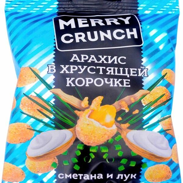 Арахис Merry Crunch в хрустящей корочке Cметана и лук 40г