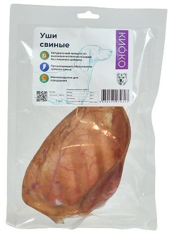 Киоко Уши свиные лакомство для собак