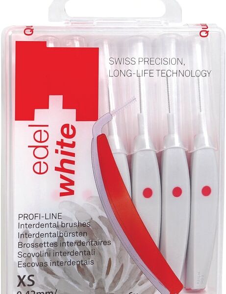 Ершик межзубный Edel+White Profi-Line XS 0.42мм с защитными колпачками 6шт