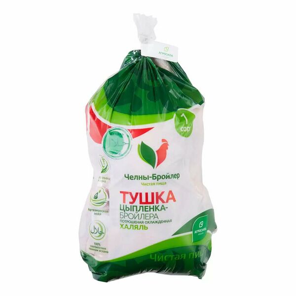 Тушка цыпленка Челны-Бройлер Халяль замороженная, вес