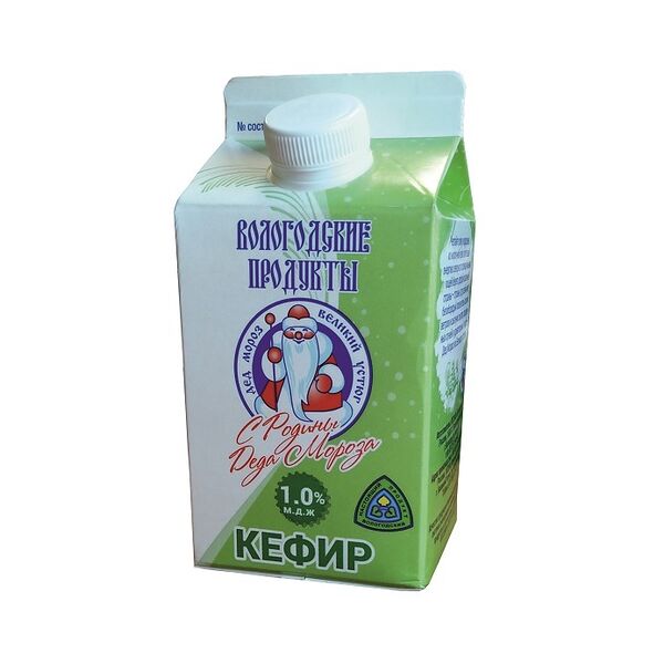 Кефир молочный завод Устюгмолоко С Родины Деда Мороза 1%, без змж