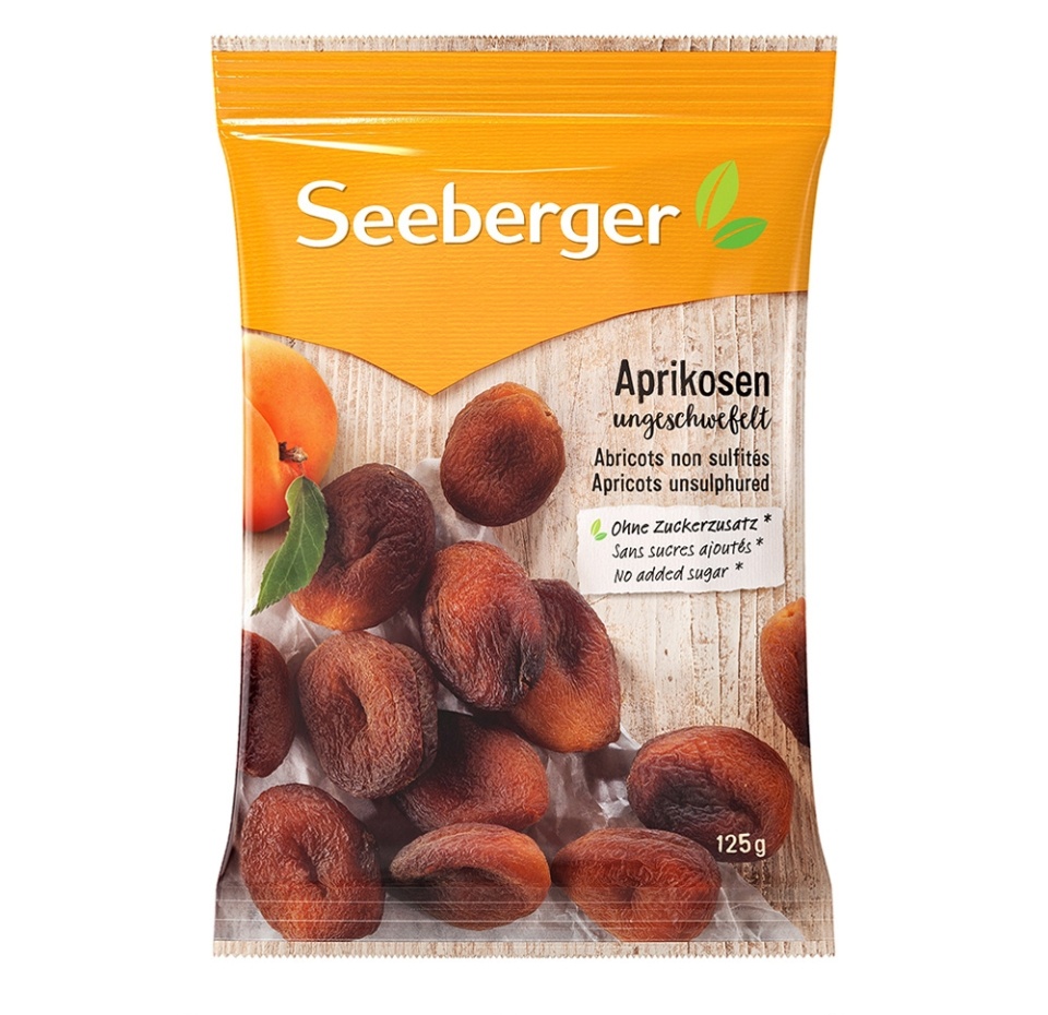 

Сухофрукты Seeberger абрикос сушеный несульфитированный 125 г