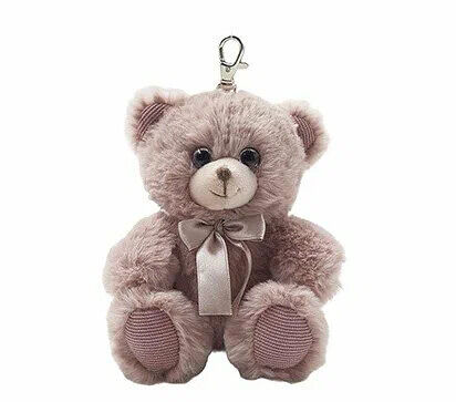 Игрушка мягкая Мишка Люк темно-розовый 14см полиэстер