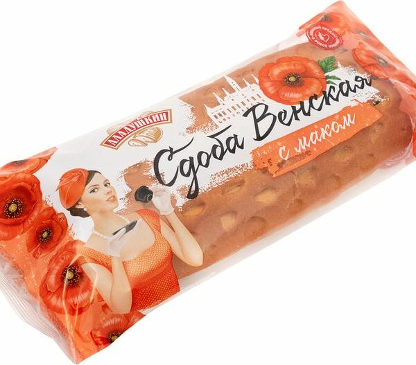 Сдоба Аладушкин Венская с маком, 200г