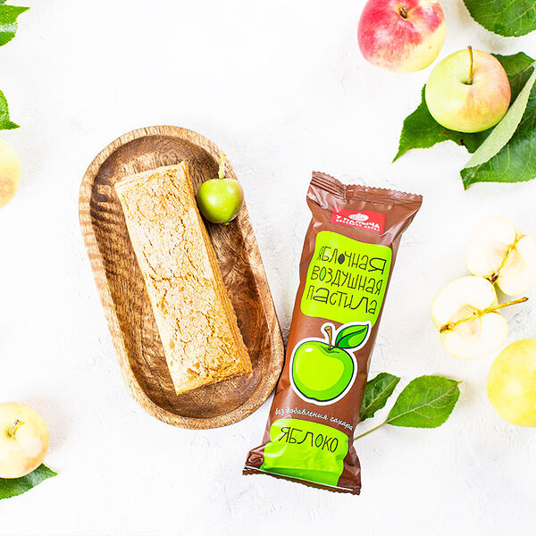 Пастила яблочная воздушная без добавления сахара 50 г