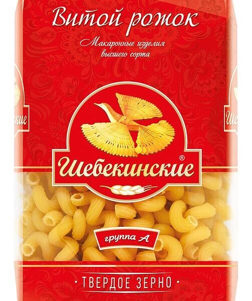 Макароны Шебекинские Витой рожок №388