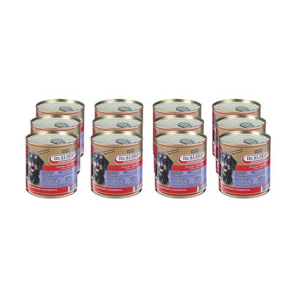 Корм для собак DR. ALDER`S Алдерс Гарант 80% рубленного мяса Ягнёнок конс. 750г (упаковка - 12 шт)
