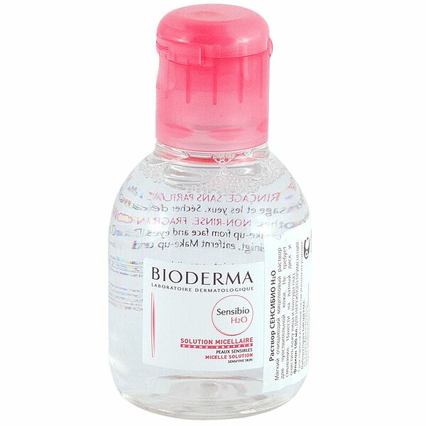 Вода мицеллярная Bioderma Sensibio H2O 100 мл для чувствительной кожи лица