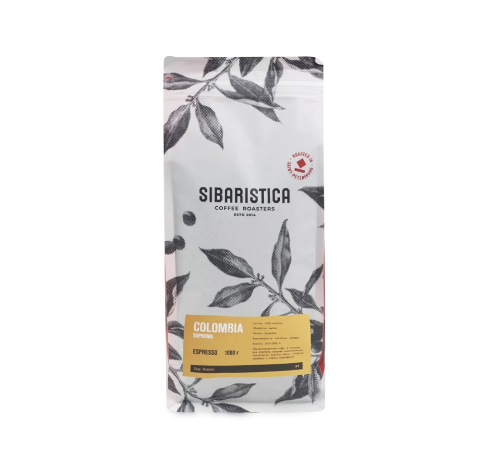 

Кофе в зернах Sibaristica Colombia Supremo 1 кг