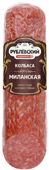 

Колбаса Рублевский Миланская сырокопченая полусухая 270 г