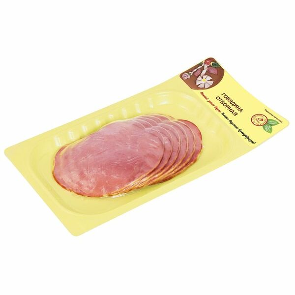 Говядина Иней Отборная варёно-копчёная нарезка, 100г