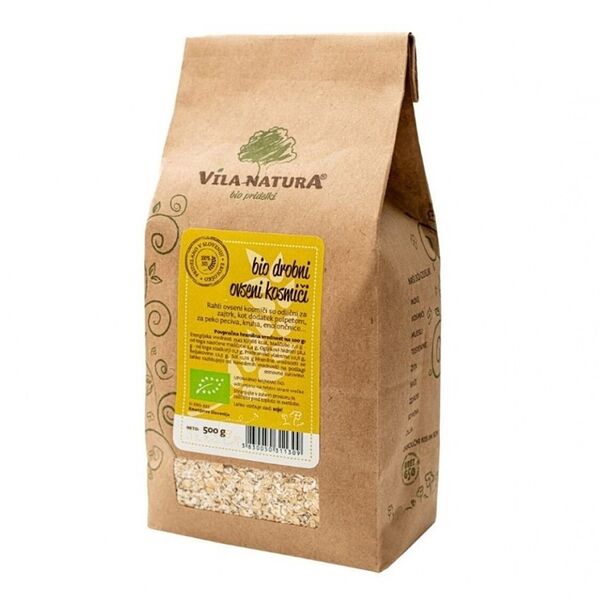 Хлопья овсяные Vila natura резаные Био 500г, Словения