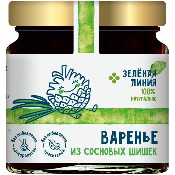 Варенье Зелёная Линия из сосновых шишек 