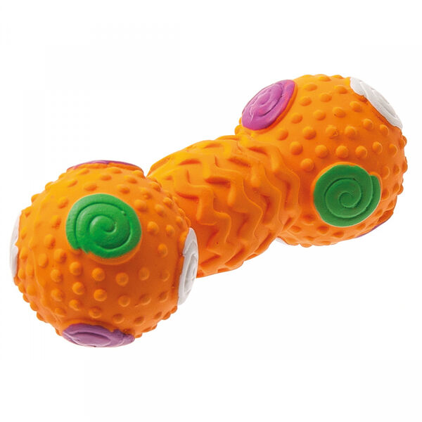 Игрушка для собак ZooOne гантель с шипами, латекс 11 см