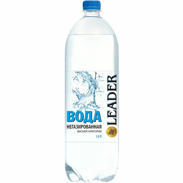 Вода Leader негазированная, 1.5л