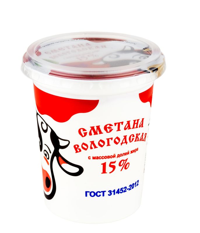 

Сметана Северное молоко Вологодская 15% 400 г