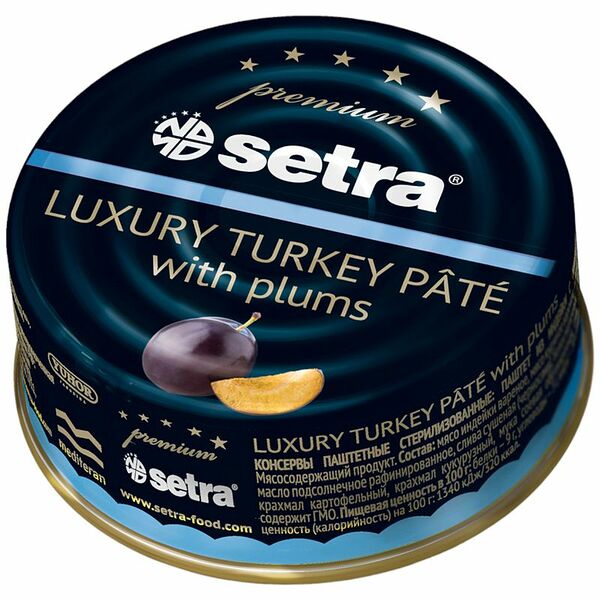 Паштет Setra из индейки с черносливом, 100г