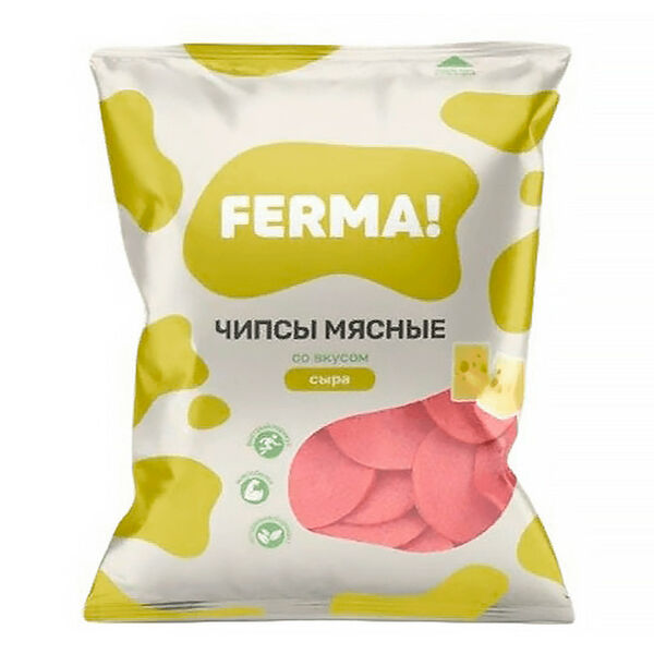 Чипсы мясные Ferma из мяса птицы со вкусом сыра в/к