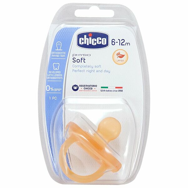 Соска латексная Chicco Physio Soft 6-12 месцев