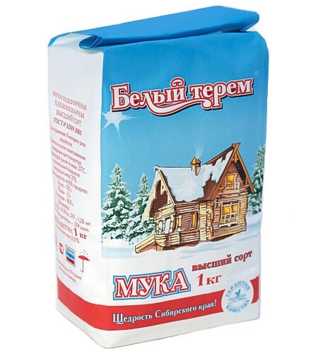 Мука Белый терем пшеничная хлебопекарная, высший сорт, ГОСТ