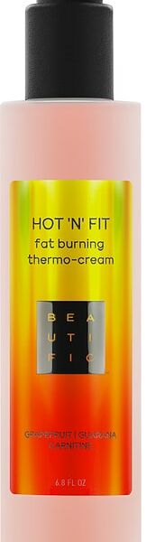 Крем для тела Beautific Hot N Fit термоактивный для похудения 200мл