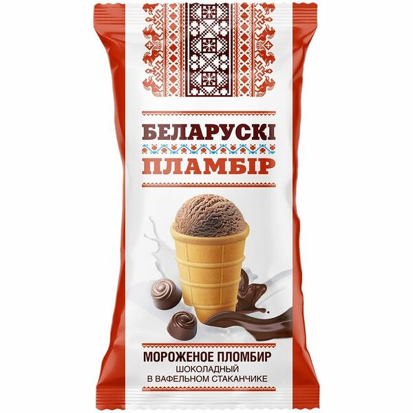 Мороженое пломбир Алесiны сказкi шоколадный