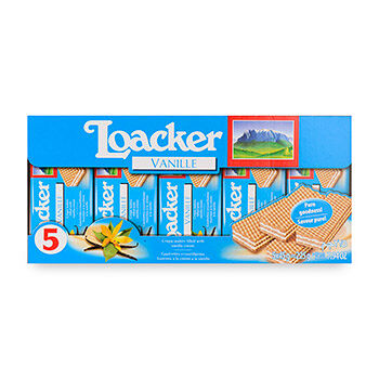 Вафли Loacker с ванилью 5х45г