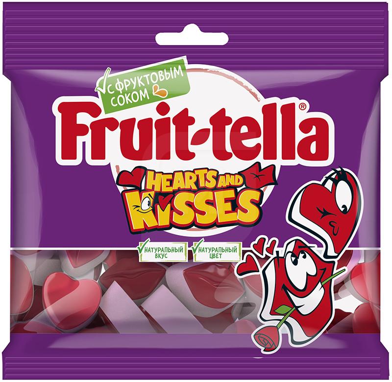 

Жевательный мармелад Fruittella Hearts and Kisses