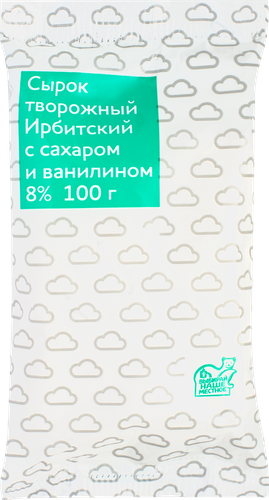 

Сырок творожный Ирбитский с ванилью 8% 100 г