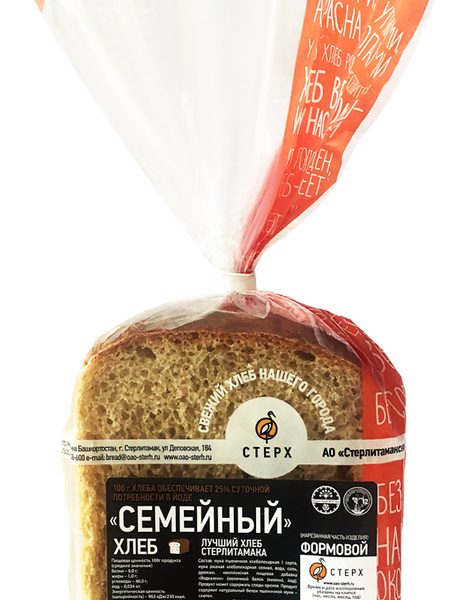 Хлеб СТЕРХ Семейный, в нарезке