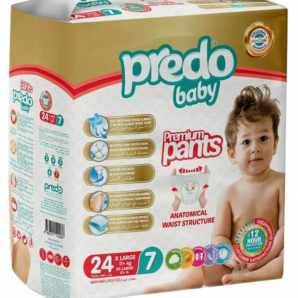 Подгузники-трусики Predo Baby 7 (17+ кг), 24 шт