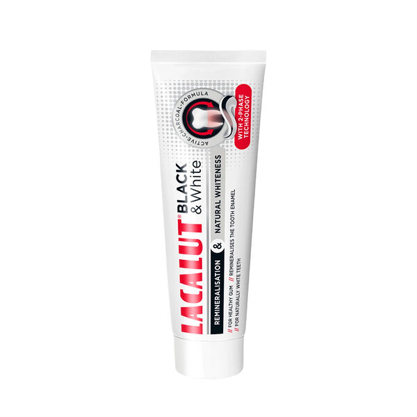 Зубная паста Lacalut Black&White 75 мл