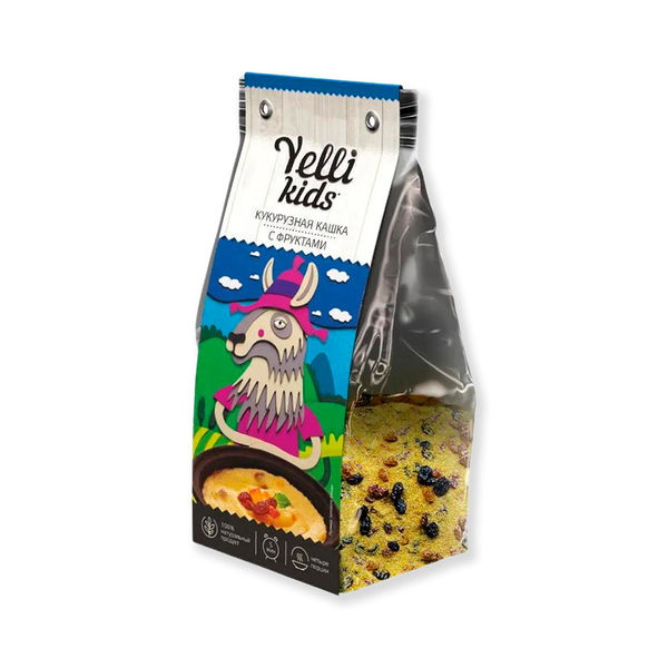 Каша Yelli kids кукурузнаяс фруктами 120 г