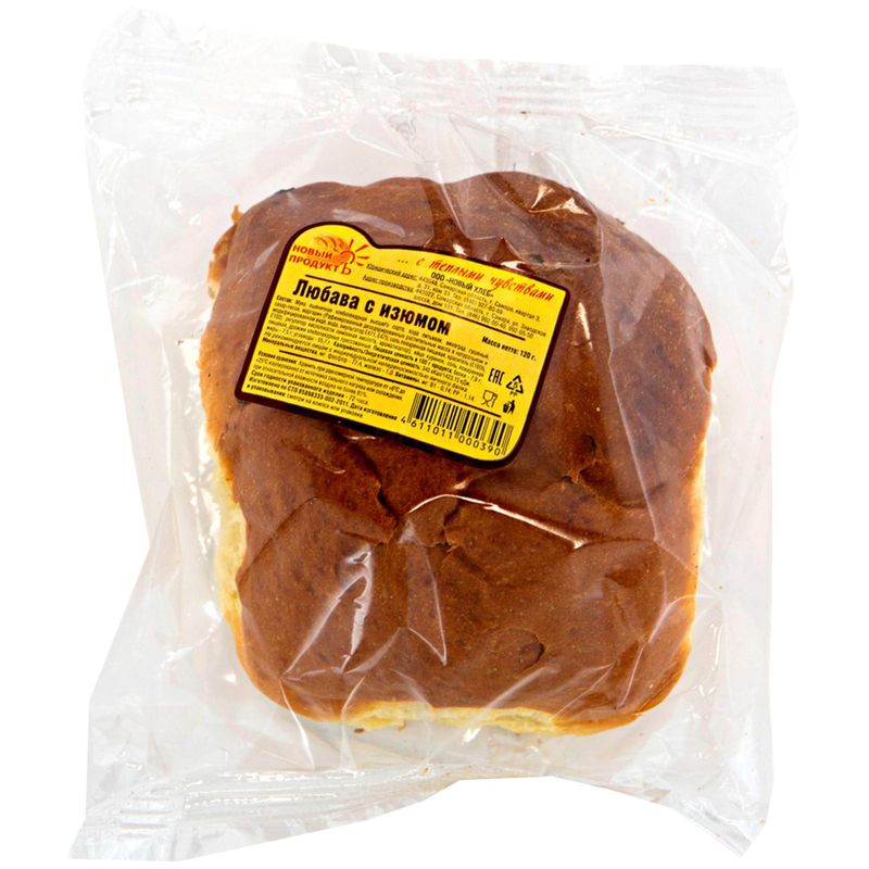 

Булочка Новый Продуктъ Любава с изюмом 120 г