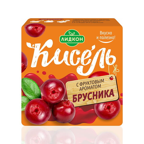 Кисель ЛИДКОН Брусника вес 220г