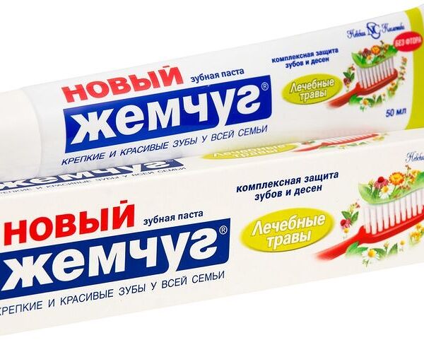 Зубная паста Новый Жемчуг лечебные травы, 50мл