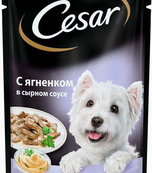 Корм для собак Cesar с ягненком в сырном соусе 100 г