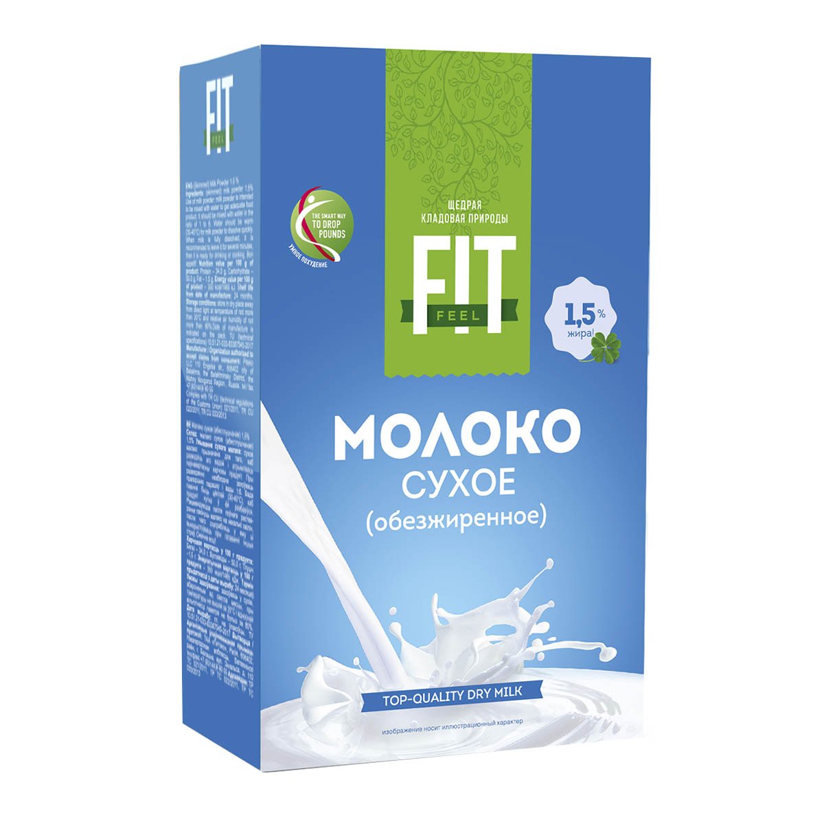

Молоко сухое FITFEEL обезжиренное 1,5%, 300г