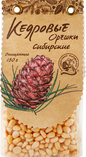 

Кедровые орешки Кедровый бор Сибирские очищенные, 150 г