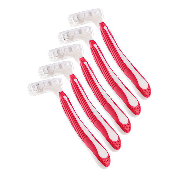 Proway станки для бритья женские с тройным лезвием, плавающая головка, силикон, пластик, 5шт